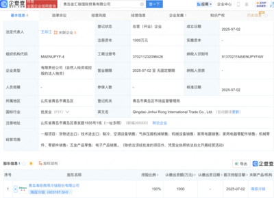 海容冷鏈拓展全球業務版圖 于青島新設國際貿易公司專注氣體壓縮機械銷售